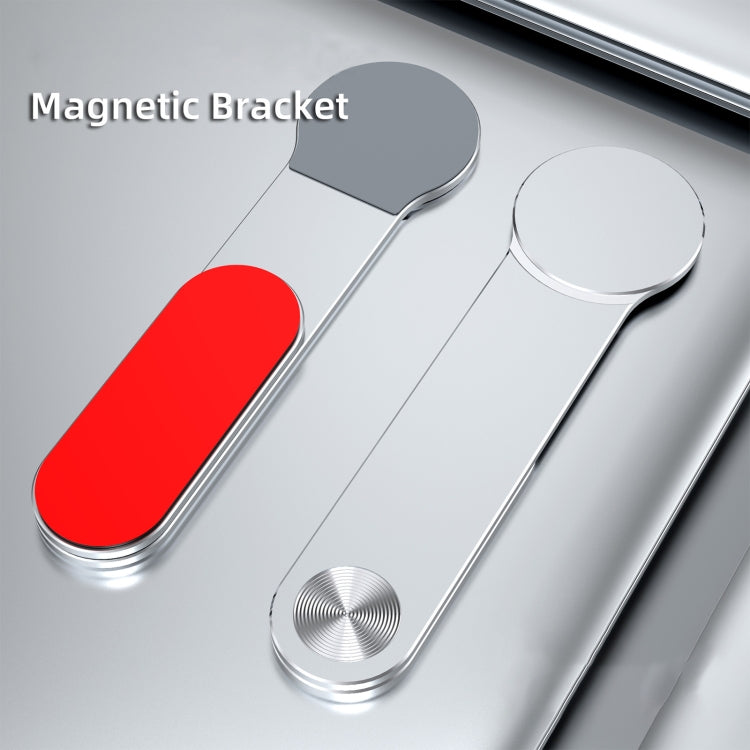 T617 Multi-function Laptop Folding Magnetic Expanded Metal Bracket (Silver) - Hand-Sticking Bracket by PMC TechLife | Online Shopping South Africa | PMC TechLife
