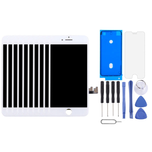 10 PCS TFT LCD Screen for iPhone 7 with Digitizer Full Assembly (White) - LCD Screen by PMC Jewellery | Online Shopping South Africa | PMC Jewellery