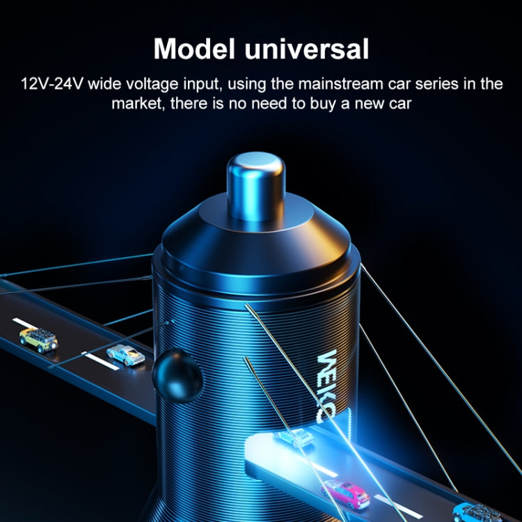 WK WP-C43 Staroad Series 15W Dual USB Car Charger (Black) - Car Charger by WK | Online Shopping South Africa | PMC TechLife | Buy Now Pay Later Mobicred