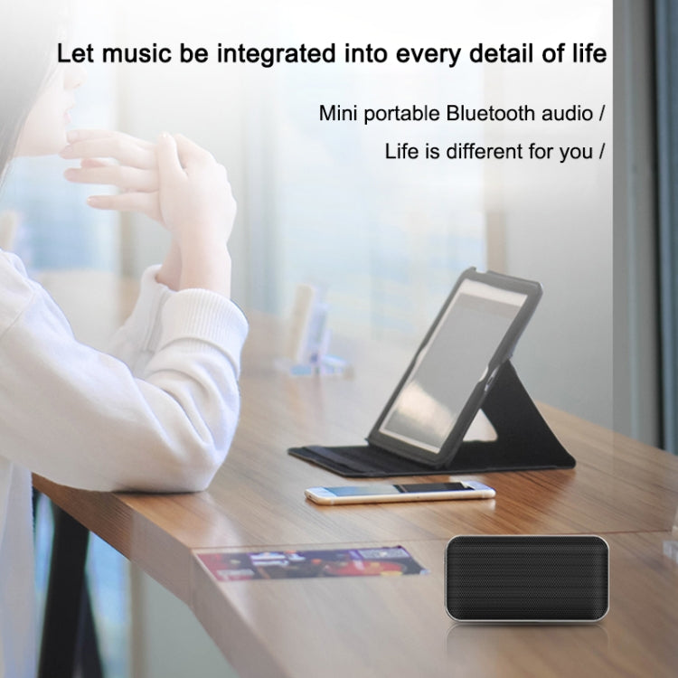 BT209 Outdoor Portable Ultra-thin Mini Wireless Bluetooth Speaker, Support TF Card & Hands-free Calling (Silver) - Mini Speaker by PMC Jewellery | Online Shopping South Africa | PMC Jewellery