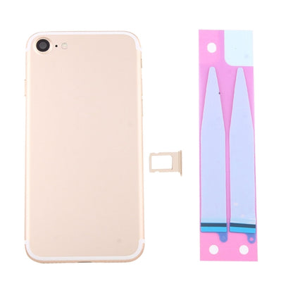 Battery Back Cover Assembly with Card Tray for iPhone 7 (Gold) - Back Cover by PMC Jewellery | Online Shopping South Africa | PMC Jewellery