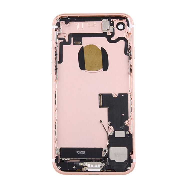 Battery Back Cover Assembly with Card Tray for iPhone 7(Rose Gold) - Back Cover by PMC Jewellery | Online Shopping South Africa | PMC Jewellery