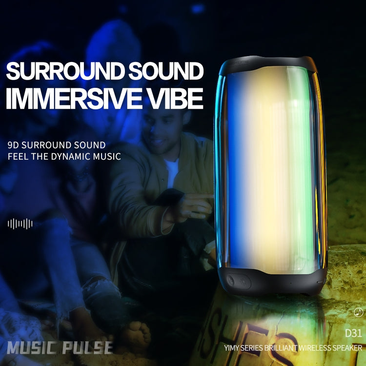 WK D31 Sound Pulse Colorful Bluetooth Speaker with 11 Light Effect Modes - Mini Speaker by WK | Online Shopping South Africa | PMC Jewellery