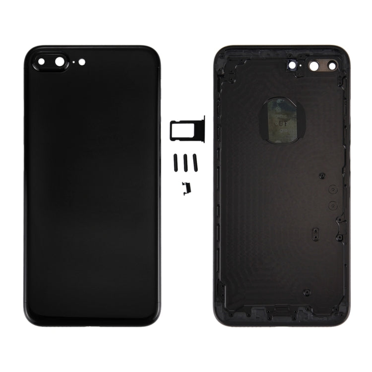 6 in 1 for iPhone 7 Plus (Back Cover + Card Tray + Volume Control Key + Power Button + Mute Switch Vibrator Key + Sign) Full Assembly Housing Cover (Jet Black) - Back Cover by PMC TechLife | Online Shopping South Africa | PMC TechLife