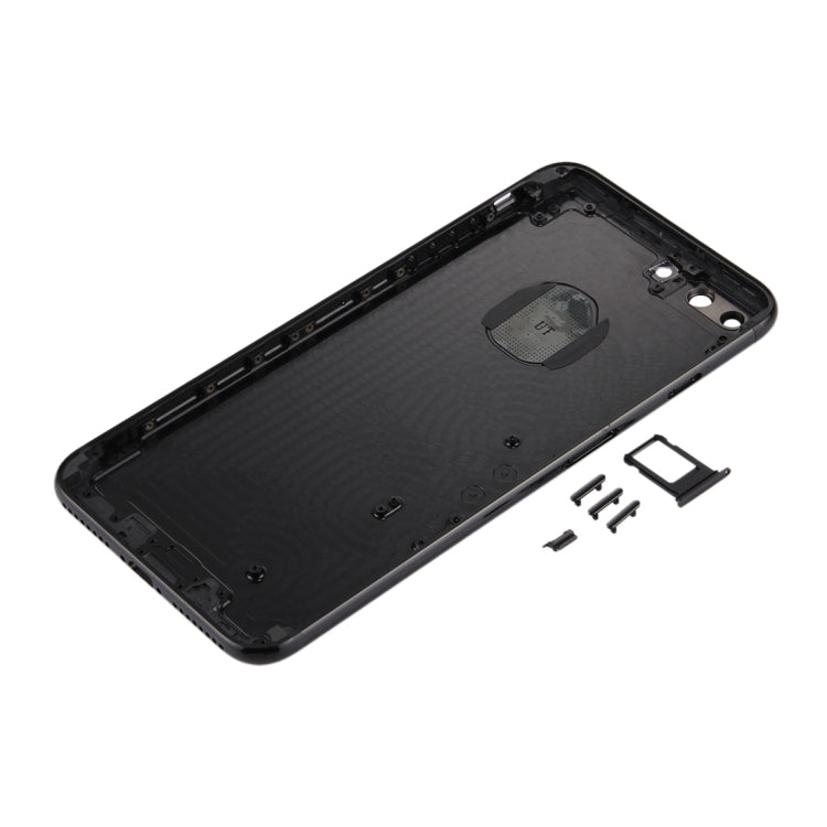 6 in 1 for iPhone 7 Plus (Back Cover + Card Tray + Volume Control Key + Power Button + Mute Switch Vibrator Key + Sign) Full Assembly Housing Cover (Jet Black) - Back Cover by PMC TechLife | Online Shopping South Africa | PMC TechLife