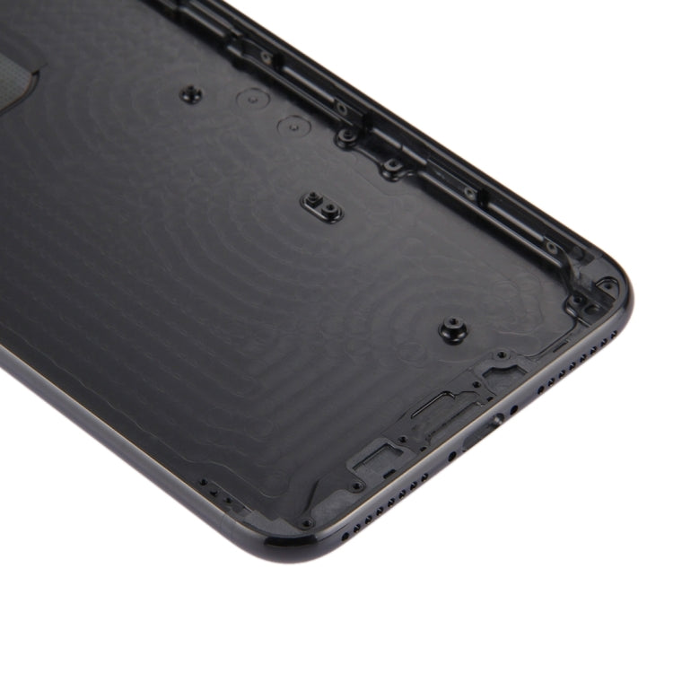 6 in 1 for iPhone 7 Plus (Back Cover + Card Tray + Volume Control Key + Power Button + Mute Switch Vibrator Key + Sign) Full Assembly Housing Cover (Jet Black) - Back Cover by PMC TechLife | Online Shopping South Africa | PMC TechLife