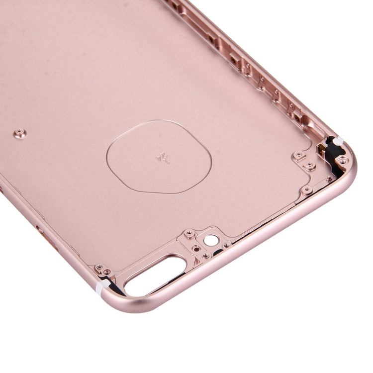 5 in 1 for iPhone 7 Plus (Back Cover + Card Tray + Volume Control Key + Power Button + Mute Switch Vibrator Key) Full Assembly Housing Cover(Rose Gold) - Back Cover by PMC TechLife | Online Shopping South Africa | PMC TechLife