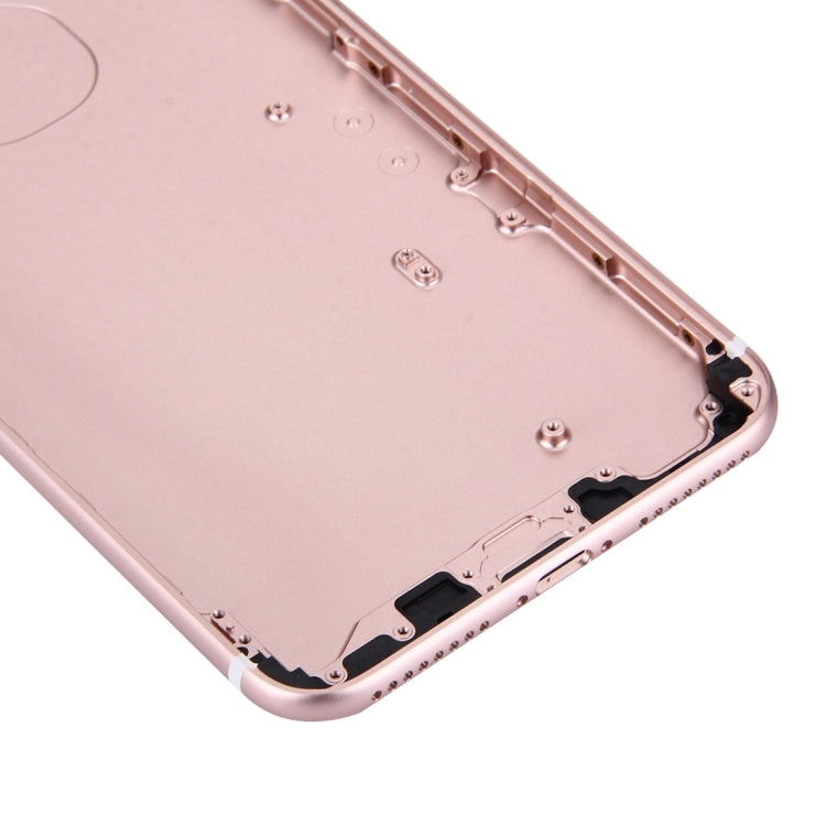 5 in 1 for iPhone 7 Plus (Back Cover + Card Tray + Volume Control Key + Power Button + Mute Switch Vibrator Key) Full Assembly Housing Cover(Rose Gold) - Back Cover by PMC Jewellery | Online Shopping South Africa | PMC Jewellery