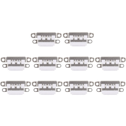 10 PCS Charging Port Connector for iPhone 7 Plus / 7(White) - Metal Parts by PMC Jewellery | Online Shopping South Africa | PMC Jewellery