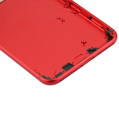 6 in 1 for iPhone 7 Plus (Back Cover (With Camera Lens)  + Card Tray + Volume Control Key + Power Button + Mute Switch Vibrator Key + Sign) Full Assembly Housing Cover(Red) - Back Cover by PMC Jewellery | Online Shopping South Africa | PMC Jewellery