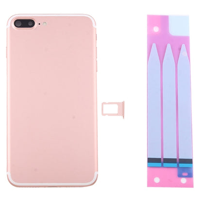 Battery Back Cover Assembly with Card Tray for iPhone 7 Plus (Rose Gold) - Back Cover by PMC Jewellery | Online Shopping South Africa | PMC Jewellery