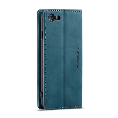 CaseMe-013 Multifunctional Retro Frosted Horizontal Flip Leather Case for iPhone 7 / 8, with Card Slot & Holder & Wallet(Blue) - More iPhone Cases by CaseMe | Online Shopping South Africa | PMC Jewellery