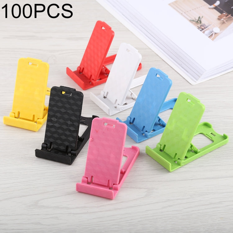 100 PCS Mini Universal Adjustable Foldable Phone Desk Holder, For iPhone, iPad, Samsung, Huawei, Xiaomi other Smartphones and Tablets, Random Color Delivery - Desktop Holder by PMC TechLife | Online Shopping South Africa | PMC TechLife