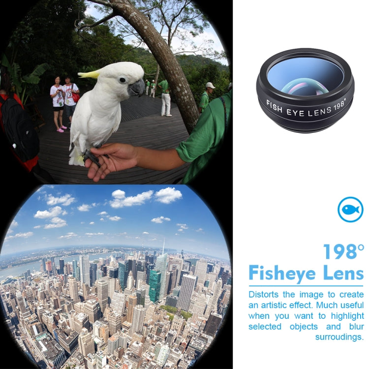 APEXEL APL-DG10 Macro Wide-angle Fisheye Telephoto CPL Flow Filter Radial Filter Star Filter Kaleidoscope 3 & 6 Lens Kit, For iPhone, Samsung, Huawei, Xiaomi, HTC and Other Smartphones, Ultra-thin Digital Camera - Combination Lens by APEXEL | Online Shopping South Africa | PMC TechLife