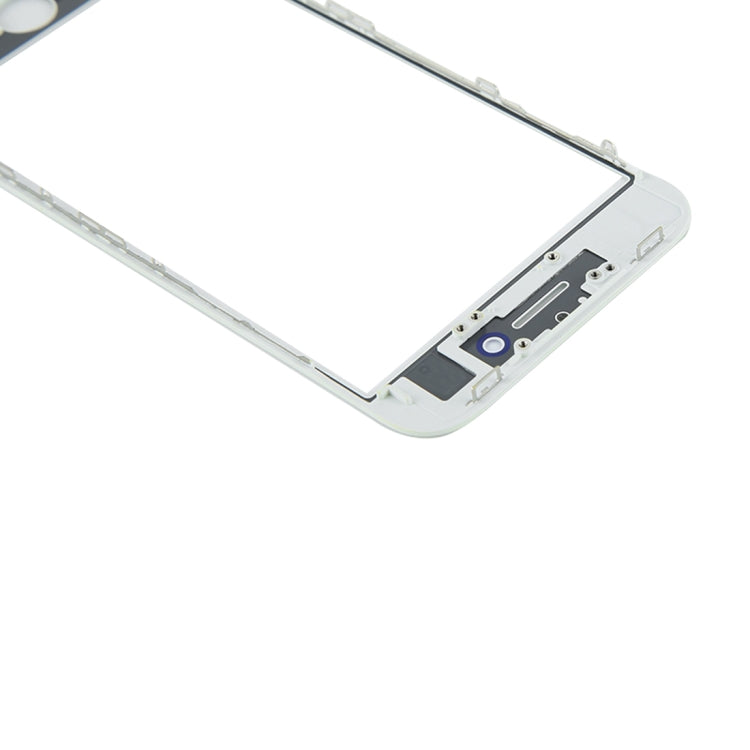 Front Screen Outer Glass Lens with Front LCD Screen Bezel Frame & OCA Optically Clear Adhesive for iPhone 8(White) - Glass Lens by PMC Jewellery | Online Shopping South Africa | PMC Jewellery