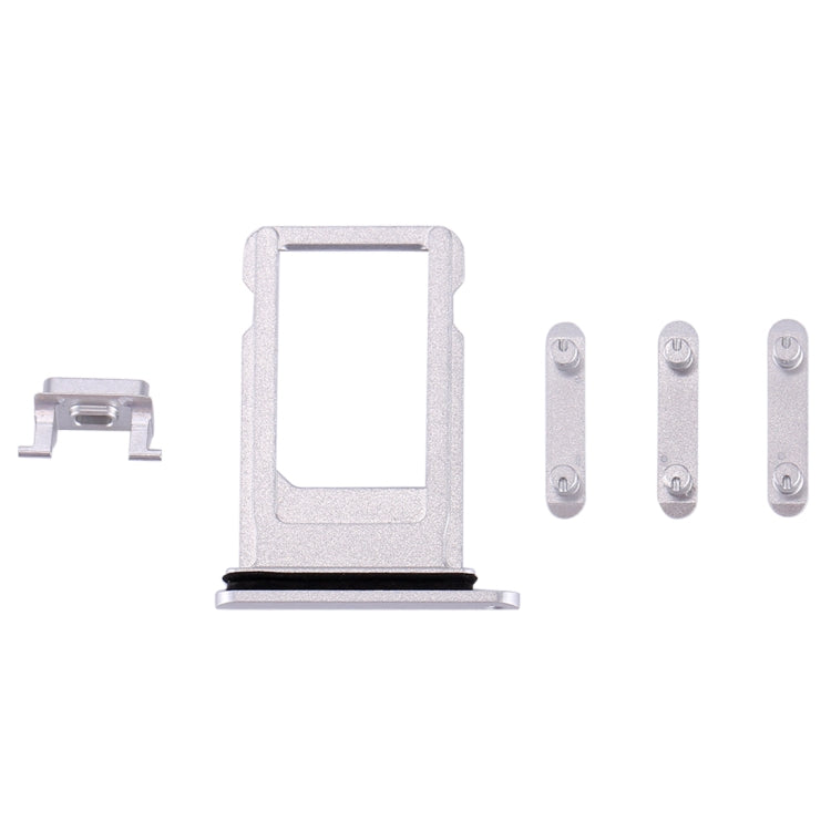 Card Tray + Volume Control Key + Power Button + Mute Switch Vibrator Key for iPhone 8(Silver) - Card Tray by PMC Jewellery | Online Shopping South Africa | PMC Jewellery