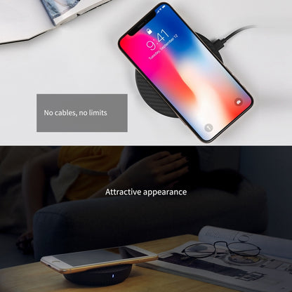 NILLKIN Power Flash Aramid Fiber Qi Standard Wireless Charger Charging Pad (Black) - Wireless Charger by NILLKIN | Online Shopping South Africa | PMC Jewellery
