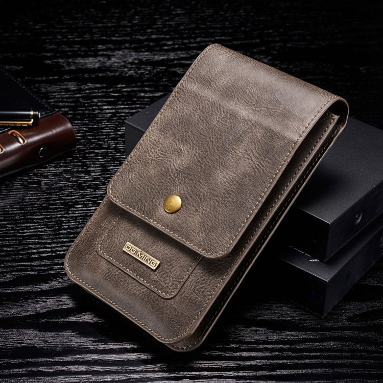 DG.MING Universal Cowskin Leather Protective Case Waist Bag with Card Slots & Hook, For iPhone, Samsung, Sony, Huawei, Meizu, Lenovo, ASUS, Oneplus, Xiaomi, Cubot, Ulefone, Letv, DOOGEE, Vkworld, and other Smartphones Below 5.2 inch(Grey) - free shipping - PMC TechLife - Order now!