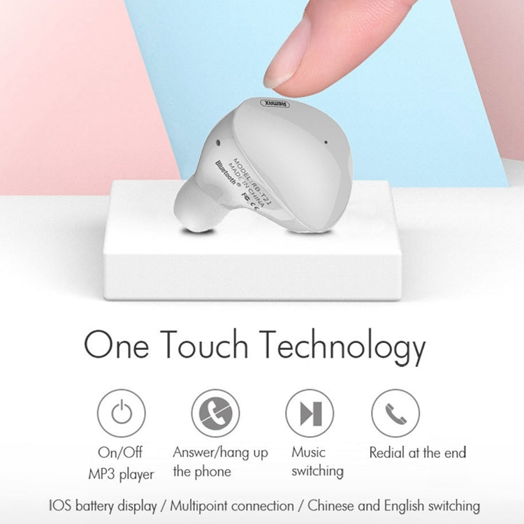 REMAX RB-T21 Mini In-Ear Wireless Bluetooth V4.1 Earphones, For iPad, iPhone, Galaxy, Huawei, Xiaomi, LG, HTC and Other Smart Phones(White) - free shipping - PMC TechLife - Order now!