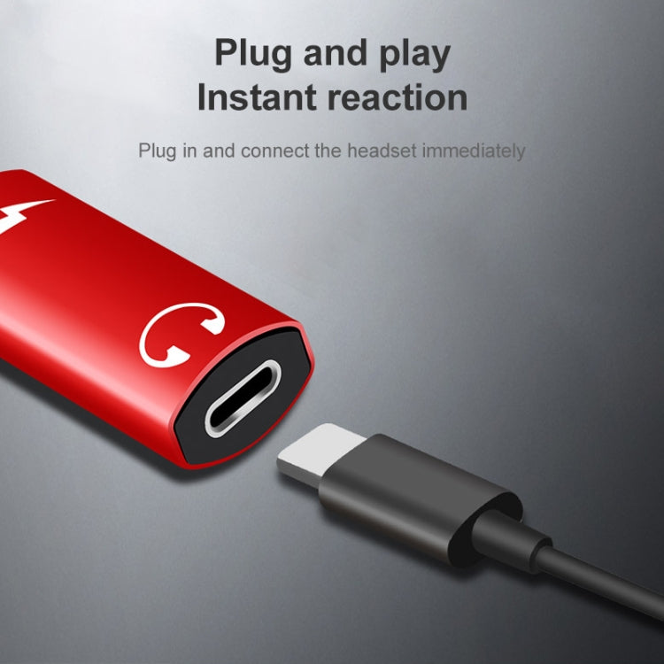 2 in 1 8 Pin Male to Dual 8 Pin Female Charging and Listening to Music Audio Earphone Adapter, Compatible with All IOS Systems(Black) - Earphone Adapter by PMC TechLife | Online Shopping South Africa | PMC TechLife