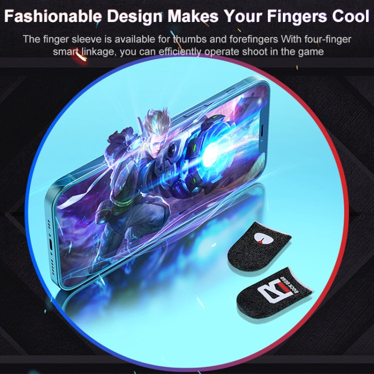 ROCK i27 Super Conductive Silver Fiber Anti-sweat Sensitive Touch Gaming Finger Cover for Thumb / Index Finger - Gaming Finger Sleeves by PMC TechLife | Online Shopping South Africa | PMC TechLife