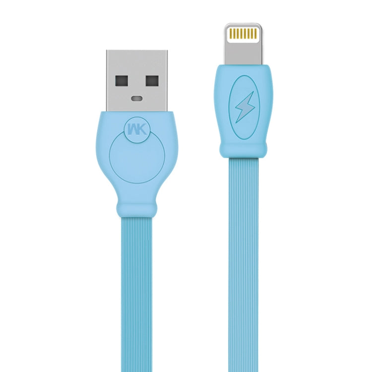 WK WDC-023i 2.4A 8 Pin Fast Charging Data Cable, Length: 3m(Blue) - Normal Style Cable by WK | Online Shopping South Africa | PMC Jewellery