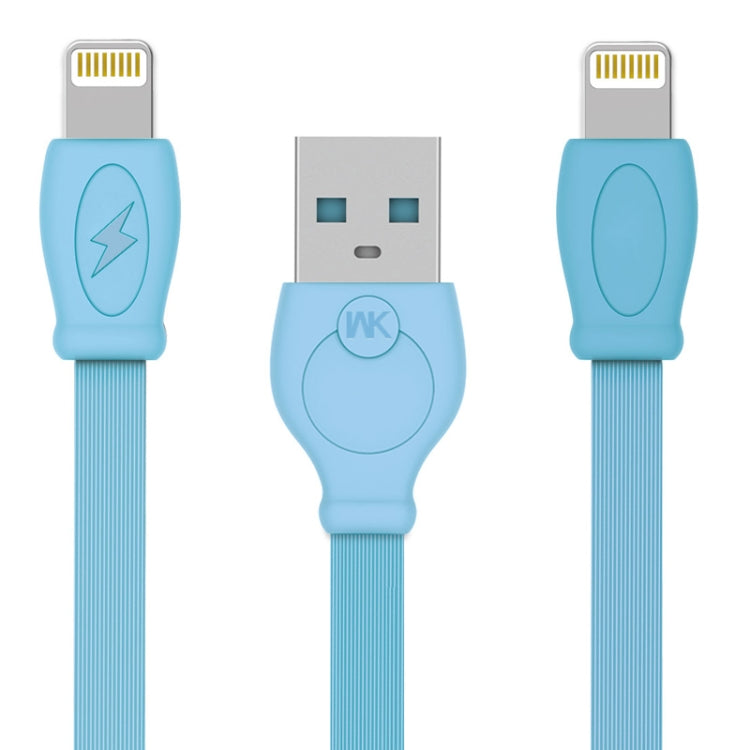 WK WDC-023i 2.4A 8 Pin Fast Charging Data Cable, Length: 3m(Blue) - Normal Style Cable by WK | Online Shopping South Africa | PMC Jewellery