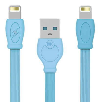 WK WDC-023i 2.4A 8 Pin Fast Charging Data Cable, Length: 3m(Blue) - Normal Style Cable by WK | Online Shopping South Africa | PMC Jewellery
