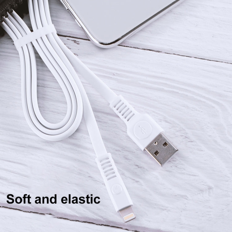 WK WDC-066i 2.1A 8 Pin Flushing Charging Data Cable, Length: 1m(White) - Normal Style Cable by WK | Online Shopping South Africa | PMC Jewellery