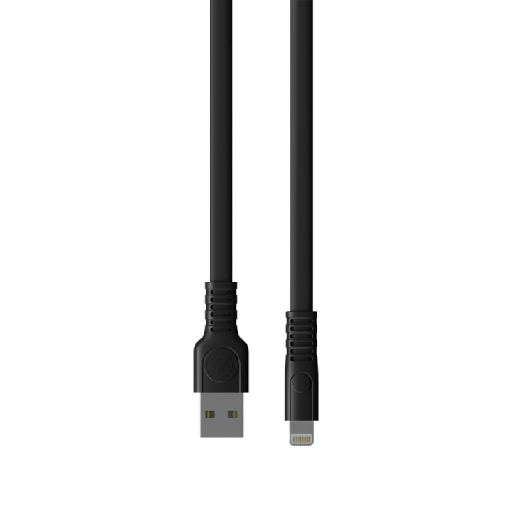 WK WDC-066i 2.1A 8 Pin Flushing Charging Data Cable, Length: 2m(Black) - Normal Style Cable by WK | Online Shopping South Africa | PMC Jewellery