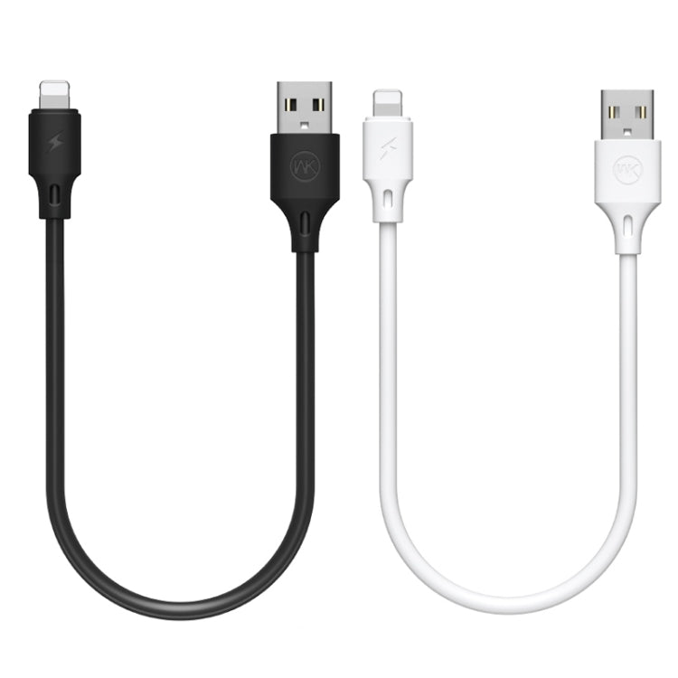 WK WDC-105i 2.4A 8 Pin Full Speed Pro Charging Data Cable, Length: 25cm(White) - Normal Style Cable by WK | Online Shopping South Africa | PMC Jewellery