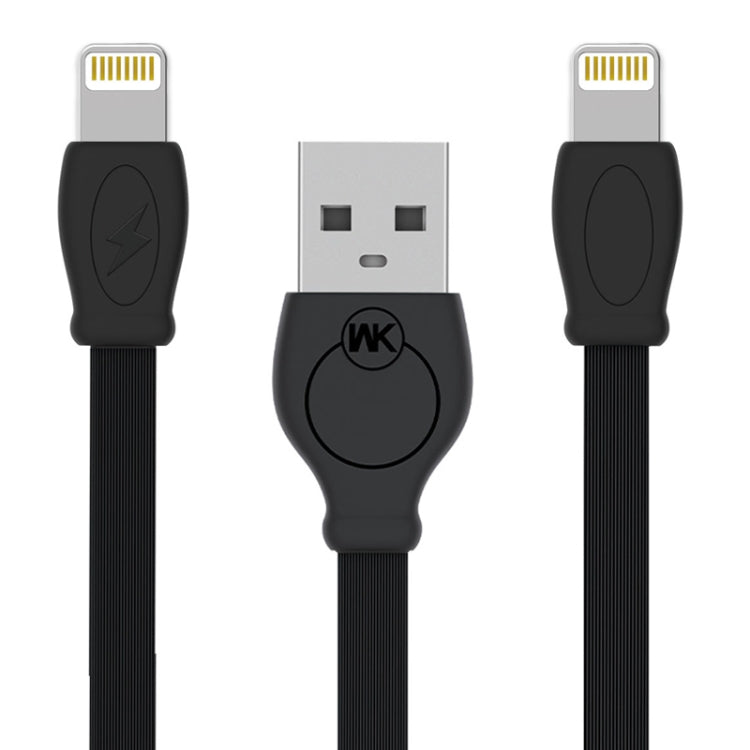 WK WDC-023i 2.4A 8 Pin Fast Charging Data Cable, Length: 1m(Black) - Normal Style Cable by WK | Online Shopping South Africa | PMC Jewellery