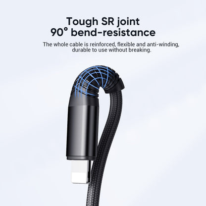 JOYROOM S-1230G4 3A 3 In 1 USB to 8 Pin + Micro USB + Type-C / USB-C Fast Charging Data Cable Length: 1.2m (Black) - Multifunction Cable by JOYROOM | Online Shopping South Africa | PMC Jewellery