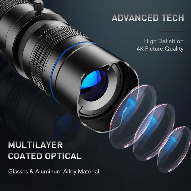 APEXEL APL-20-40XJJ04 20-40X HD External Dual-adjustment Zoom Telescope Universal Telephoto Phone Lens - Others Lens by APEXEL | Online Shopping South Africa | PMC TechLife