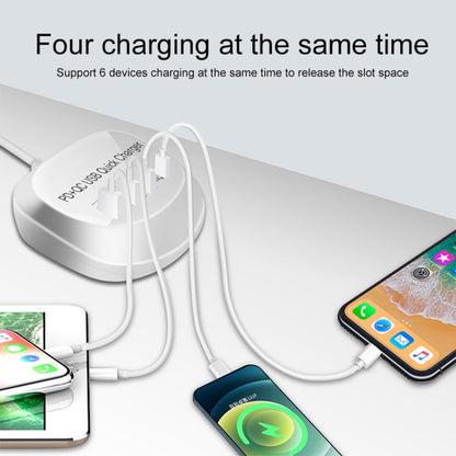 WLX-T3P 4 In 1 PD + QC Multi-function Smart Fast Charging USB Charger (US Plug) - Multifunction Charger by PMC Jewellery | Online Shopping South Africa | PMC Jewellery