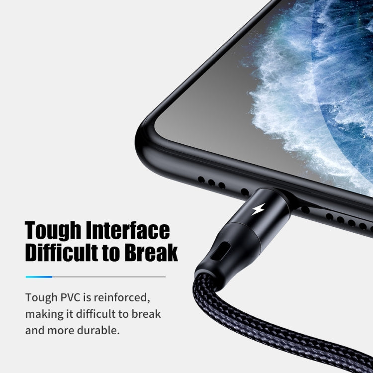 ROCK G18 Flash Charge Series 3 in 1 Data Cable USB to 8PIN + USB-C / Type-C + Micro USB Charging Cable, Cable Length: 120cm - Multifunction Cable by ROCK | Online Shopping South Africa | PMC Jewellery