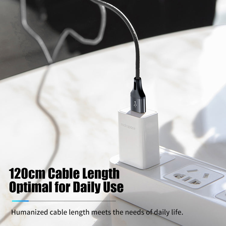 ROCK G18 Flash Charge Series 3 in 1 Data Cable USB to 8PIN + USB-C / Type-C + Micro USB Charging Cable, Cable Length: 120cm - Multifunction Cable by ROCK | Online Shopping South Africa | PMC Jewellery