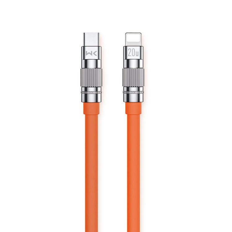 WK WDC-187 Qjie Series 20W USB-C/Type-C to 8 Pin Fast Charge Data Cable, Length: 1m(Orange) - 2 in 1 Cable by WK | Online Shopping South Africa | PMC TechLife | Buy Now Pay Later Mobicred