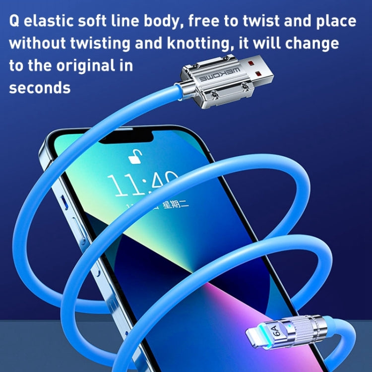 WK WDC-187 Qjie Series 20W USB-C/Type-C to 8 Pin Fast Charge Data Cable, Length: 1m(Yellow) - 2 in 1 Cable by WK | Online Shopping South Africa | PMC TechLife | Buy Now Pay Later Mobicred