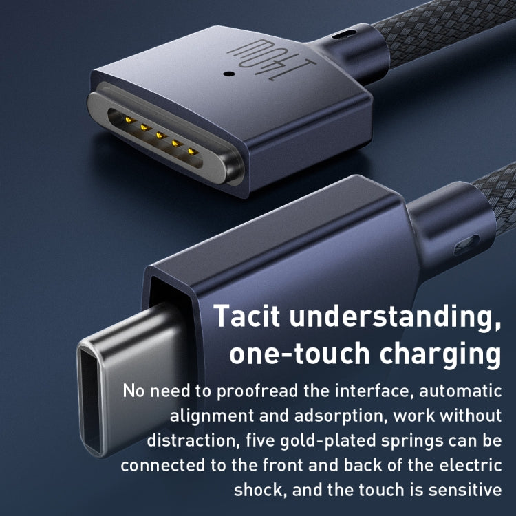 140W USB-C / Type-C to MagSafe 3 Magnetic Fast Charging Cable, Length:2m (White) - Cable & Adapter by PMC TechLife | Online Shopping South Africa | PMC TechLife