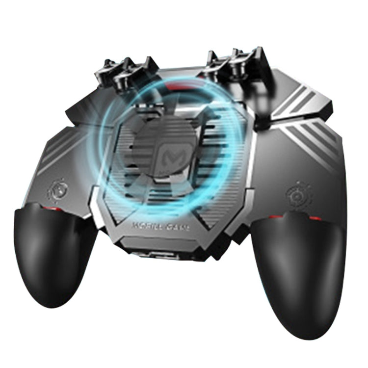 AK77 4000mAh Battery Edition Six-finger Linkage Multi-function Mobile Phone Gamepad with Bracket, Suitable for 4.7-6.5 inch Mobile Phones - Cooling Fan Radiator by PMC TechLife | Online Shopping South Africa | PMC TechLife