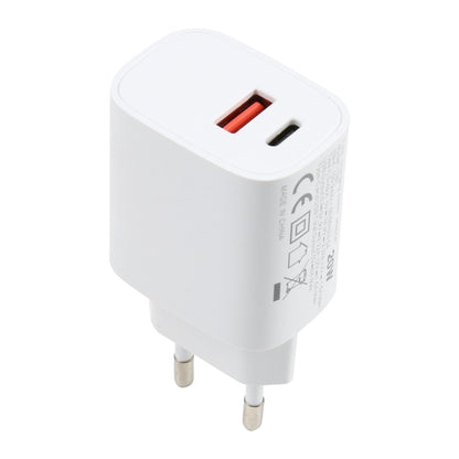 T087 20W USB-C / Type-C + USB Ports Fast Charging Travel Charger, EU Plug - USB Charger by PMC Jewellery | Online Shopping South Africa | PMC Jewellery