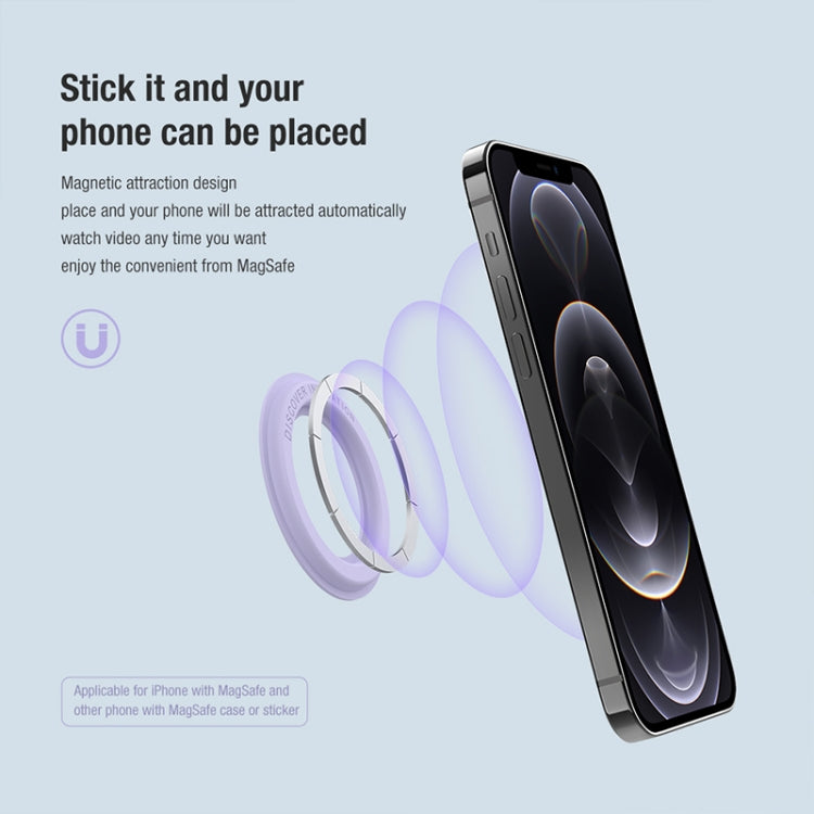 NILLKIN Portable PU Leather Magnetic Ring Sticker (Black) - Hand-Sticking Bracket by NILLKIN | Online Shopping South Africa | PMC TechLife