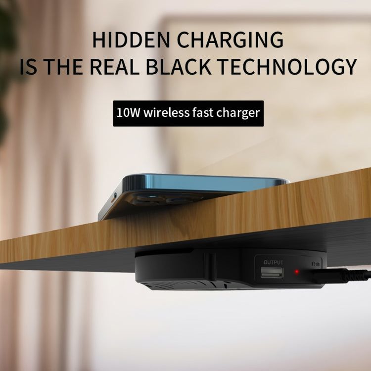 T16 10W Long-distance Air-tight Magnetic Wireless Charger for Desktops Within 30mm Thickness - Wireless Charger by PMC TechLife | Online Shopping South Africa | PMC TechLife