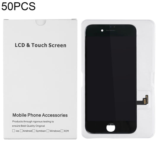 50 PCS Cardboard Packaging White Box for iPhone 8 Plus / 7 Plus LCD Screen and Digitizer Full Assembly - Others by PMC Jewellery | Online Shopping South Africa | PMC Jewellery