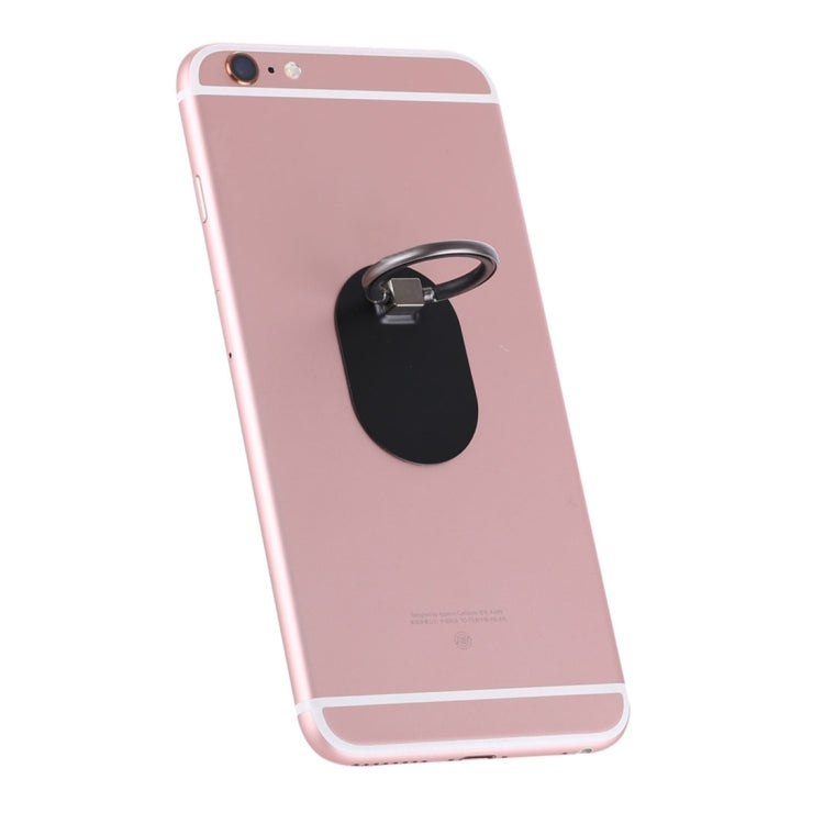 Universal Phone Adhesive Metal Plate 360 Degree Rotation Stand Finger Grip Ring Holder(Black) - Ring Holder by PMC TechLife | Online Shopping South Africa | PMC TechLife