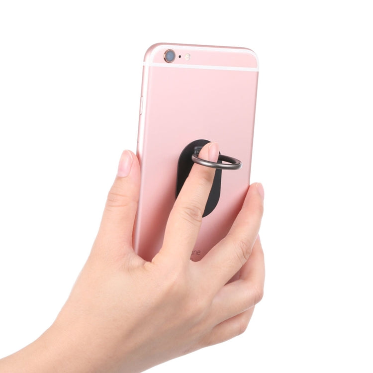 Universal Phone Adhesive Metal Plate 360 Degree Rotation Stand Finger Grip Ring Holder(Black) - Ring Holder by PMC TechLife | Online Shopping South Africa | PMC TechLife