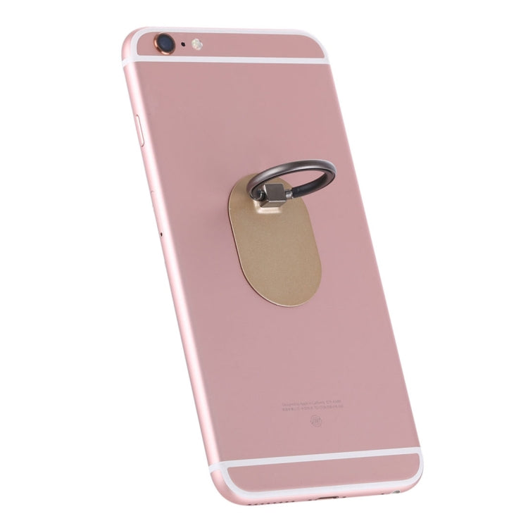 Universal Phone Adhesive Metal Plate 360 Degree Rotation Stand Finger Grip Ring Holder(Gold) - Ring Holder by PMC TechLife | Online Shopping South Africa | PMC TechLife