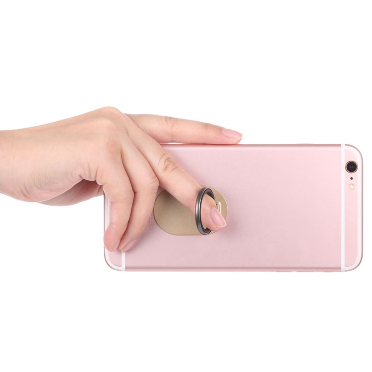 Universal Phone Adhesive Metal Plate 360 Degree Rotation Stand Finger Grip Ring Holder(Gold) - Ring Holder by PMC TechLife | Online Shopping South Africa | PMC TechLife