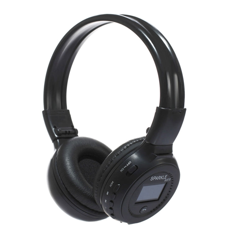 ZEALOT B570 Stereo Wired Wireless Bluetooth Subwoofer Headset with LED Color Screen Design & HD Microphone & FM, For Mobile Phones & Tablets & Laptops, Support 32GB TF Card Maximum(Black) - free shipping - PMC TechLife - Order now!
